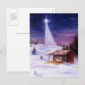 離れ離れの馬小屋のポストカード シーズンポストカード (正面/裏面)