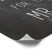 離れ願いの結婚サイン |書道 ポスター (角)