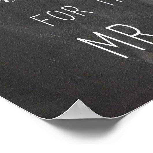 離れ願いの結婚サイン |書道 ポスター (角)