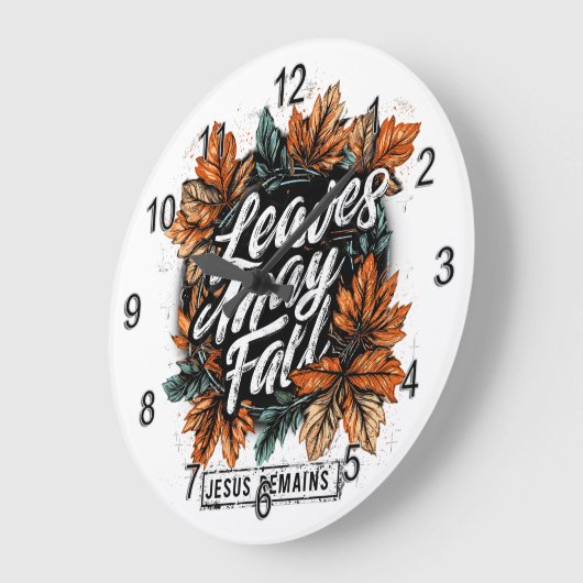 離れ5月秋.... ラージ壁時計 (傾斜)