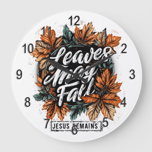 離れ5月秋.... ラージ壁時計 (正面)