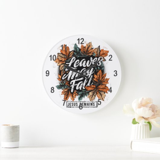 離れ5月秋.... ラージ壁時計 (ホーム)