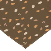 離れ&ブランチ暗秋のどんぐり茶色のバックグロ ショートテーブルランナー (コーナー)