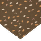 離れ&ブランチ暗秋のどんぐり茶色のバックグロ テーブルクロス (アングル)