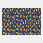 離れ&花チョークスケッチ秋のギフト ラッピングペーパーシート (正面2)