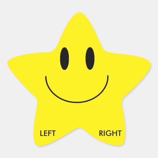 離れ/Right Shoe Stickers (Star) 星シール (正面)
