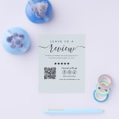 離れA Review Social Media Logo Light Navy チラシ (シングル)