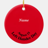 離れHenders Day Christmas Ornament セラミックオーナメント (裏面)