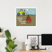 離れIt単独のポスタープリント ポスター (ホームオフィス)