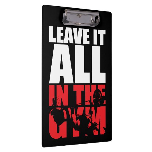離れIt All In The Gym - Bench Press やる気を起こさせる クリップボード (右)