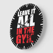 離れIt All In The Gym - Deadliftトレーニング ラージ壁時計 (傾斜)