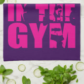 離れIt All In The Gym - Women's Squatトレーニング キッチンタオル (折り畳み)