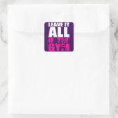 離れIt All In The Gym - Women's Squatトレーニング スクエアシール (バッグ)