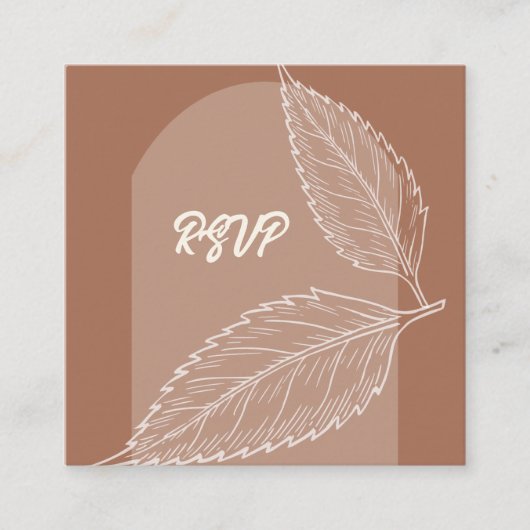 離れMochaのQR結婚エンクロージャカード エンクロージャーカード (正面)