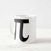 離れPi記号 コーヒーマグカップ (正面左)