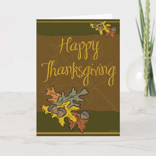 離れS&Acorns Thanksgiving Card シーズンカード (正面)