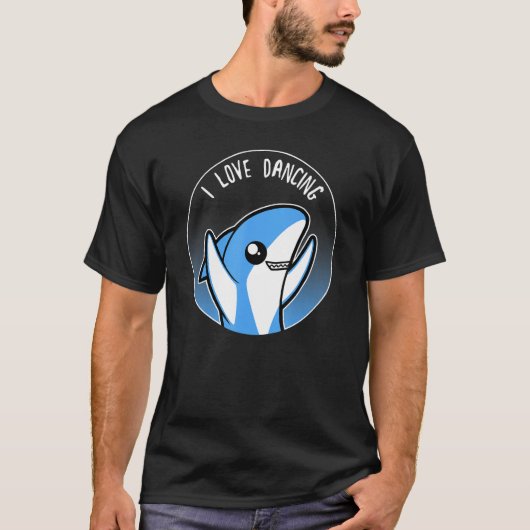離れShark Tシャツ – 踊りTシャツ – Music T Shi (正面)