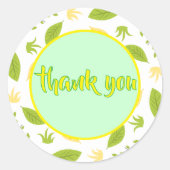 離れTHANK YOUステッカーカスタム ラウンドシール (正面)