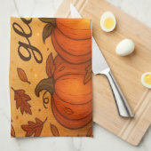 離れWhisper Pumpkins Glow – 秋秋キッチン キッチンタオル (四つ折り)