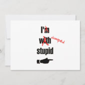 離パーソナライズされた婚| Garls Night おもしろい Outパーティー 招待状 (正面)