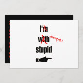 離パーソナライズされた婚| Garls Night おもしろい Outパーティー 招待状 (正面/裏面)