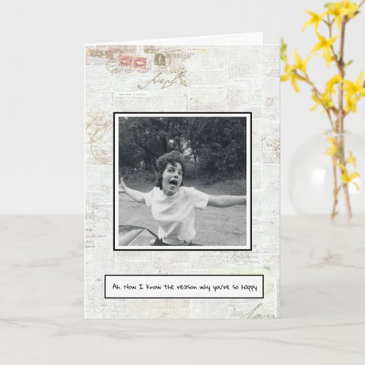 離婚おめでとう カード (黄色い花)