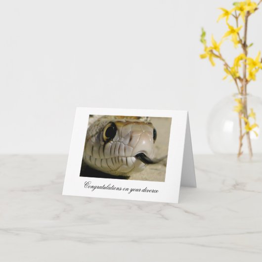 離婚おめでとう… カード (黄色い花)