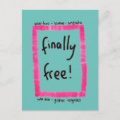 離婚おめでとう ポストカード (正面)