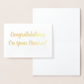 離婚おめでとう！ 箔カード (ディスプレー)