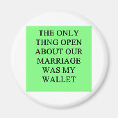 離婚おもしろいの冗談男性へ マグネット (正面)