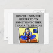 離婚おもしろいの冗談 ポストカード (正面/裏面)