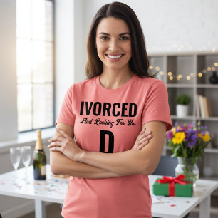 離婚おもしろいシャツ – 新たに離婚したギフト トライブレンドTシャツ