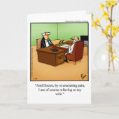 離婚おもしろいユーモアあいさつカード カード (黄色い花)