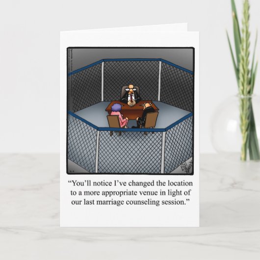 離婚おもしろいユーモアあいさつカード カード (正面)