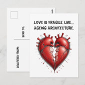 離婚おもしろいユーモア ポストカード (正面/裏面)