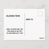 離婚おもしろいユーモア ポストカード (裏面)