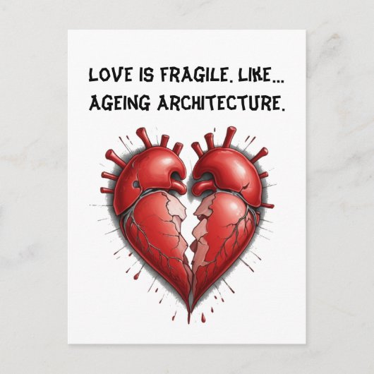 離婚おもしろいユーモア ポストカード (正面)