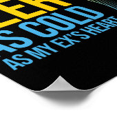 離婚おもしろい引用文- I Like My Beer as Cold as. ポスター (角)