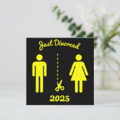 離婚おもしろい悔やみや弔慰パーティー カード (スタンド正面)