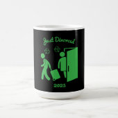 離婚おもしろい悔やみや弔慰パーティー コーヒーマグカップ (中央)