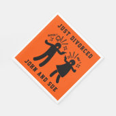 離婚おもしろい悔やみや弔慰パーティー スタンダードランチョンナプキン (角)