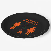 離婚おもしろい悔やみや弔慰パーティー ペーパープレート (アングル)