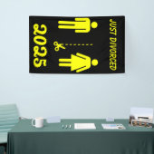 離婚おもしろい悔やみや弔慰パーティー 横断幕 (トレードショー)