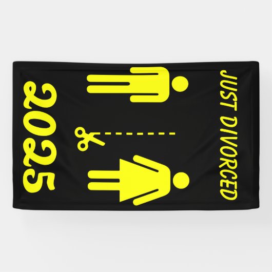 離婚おもしろい悔やみや弔慰パーティー 横断幕 (横)