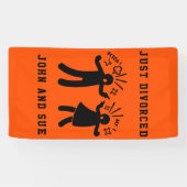 離婚おもしろい悔やみや弔慰パーティー 横断幕 (横)