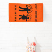 離婚おもしろい悔やみや弔慰パーティー 横断幕 (インサイチュ)