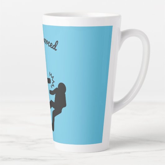 離婚おもしろい悔やみや弔慰 カフェラテマグ (右)