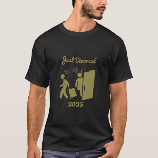 離婚おもしろい悔やみや弔慰 Tシャツ (正面)