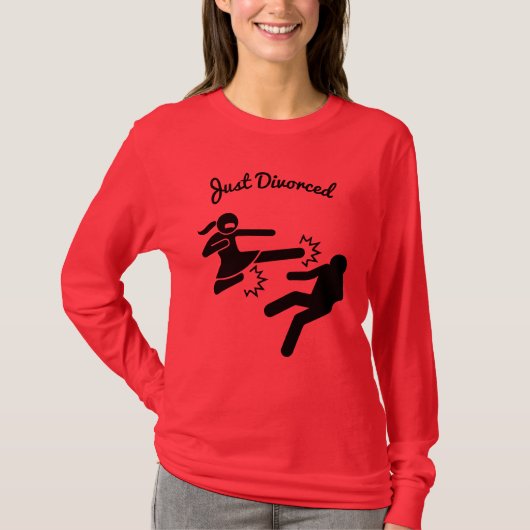 離婚おもしろい悔やみや弔慰 Tシャツ (正面)