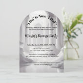 離婚おもしろい自由お祝い独身のグラム 招待状 (スタンド正面)